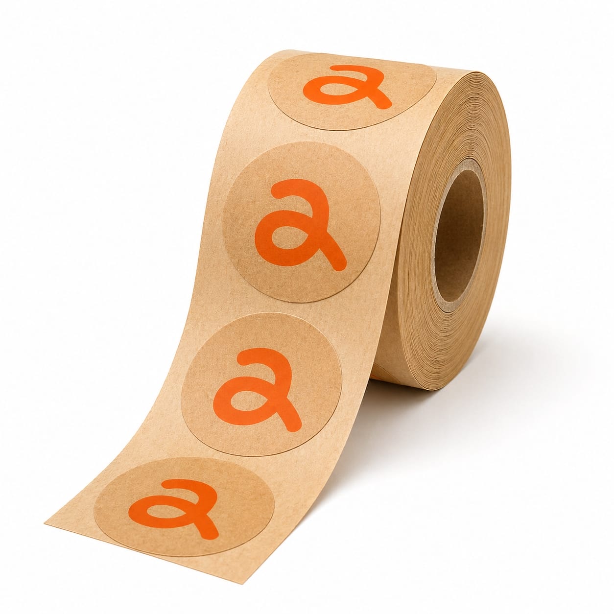 Rouleau d'étiquette kraft